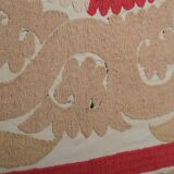 Hand knotted rug, vintage turkish rug 135x142 cm