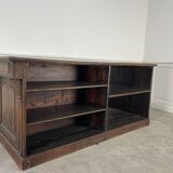Small solid oak bank