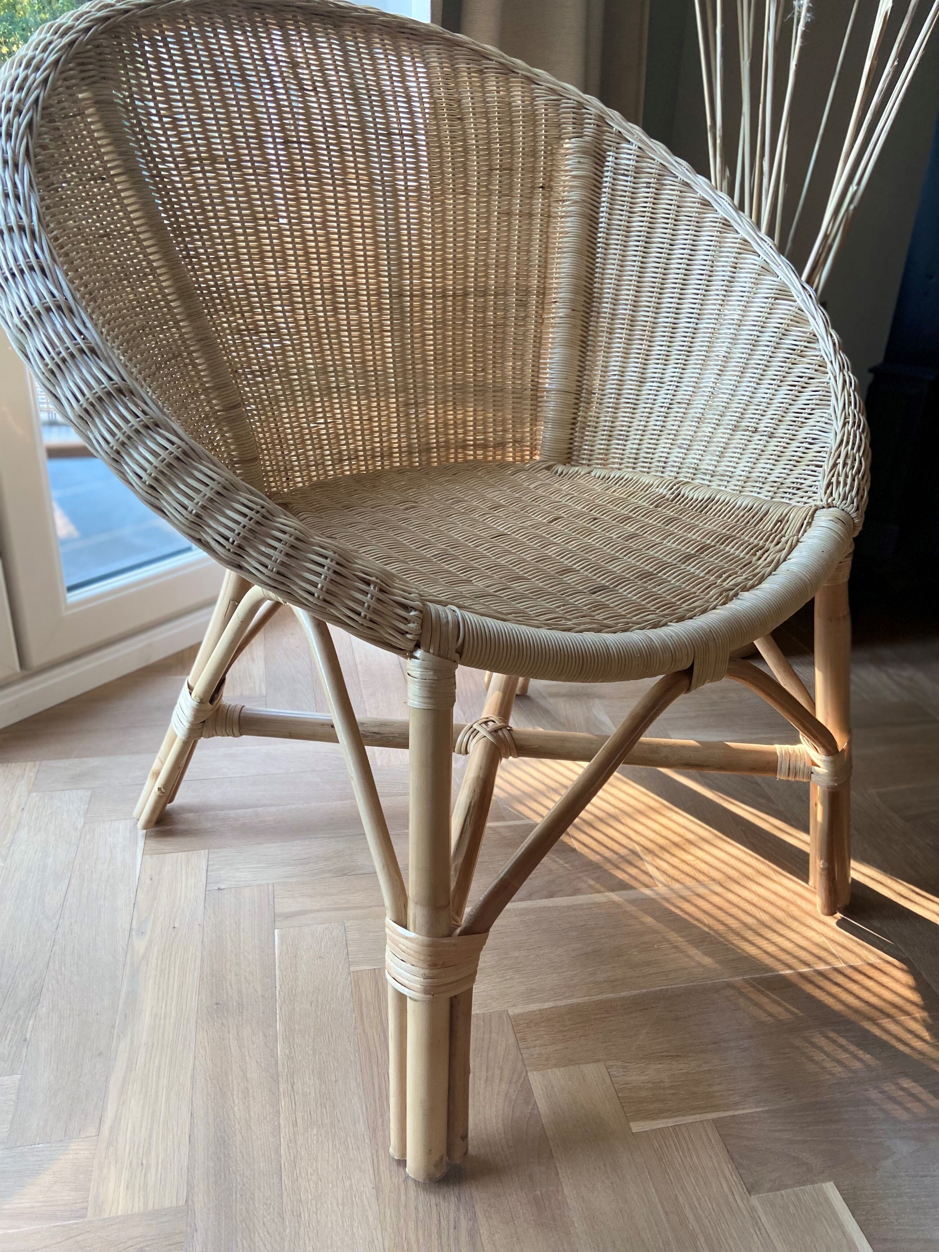 Rattan armchair