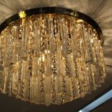 J.T. Kalmar Plaffoniere avec cristaux de verre de Murano, Autriche 1960