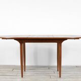 Midcentury oblong teak extending table