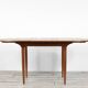 Midcentury oblong teak extending table
