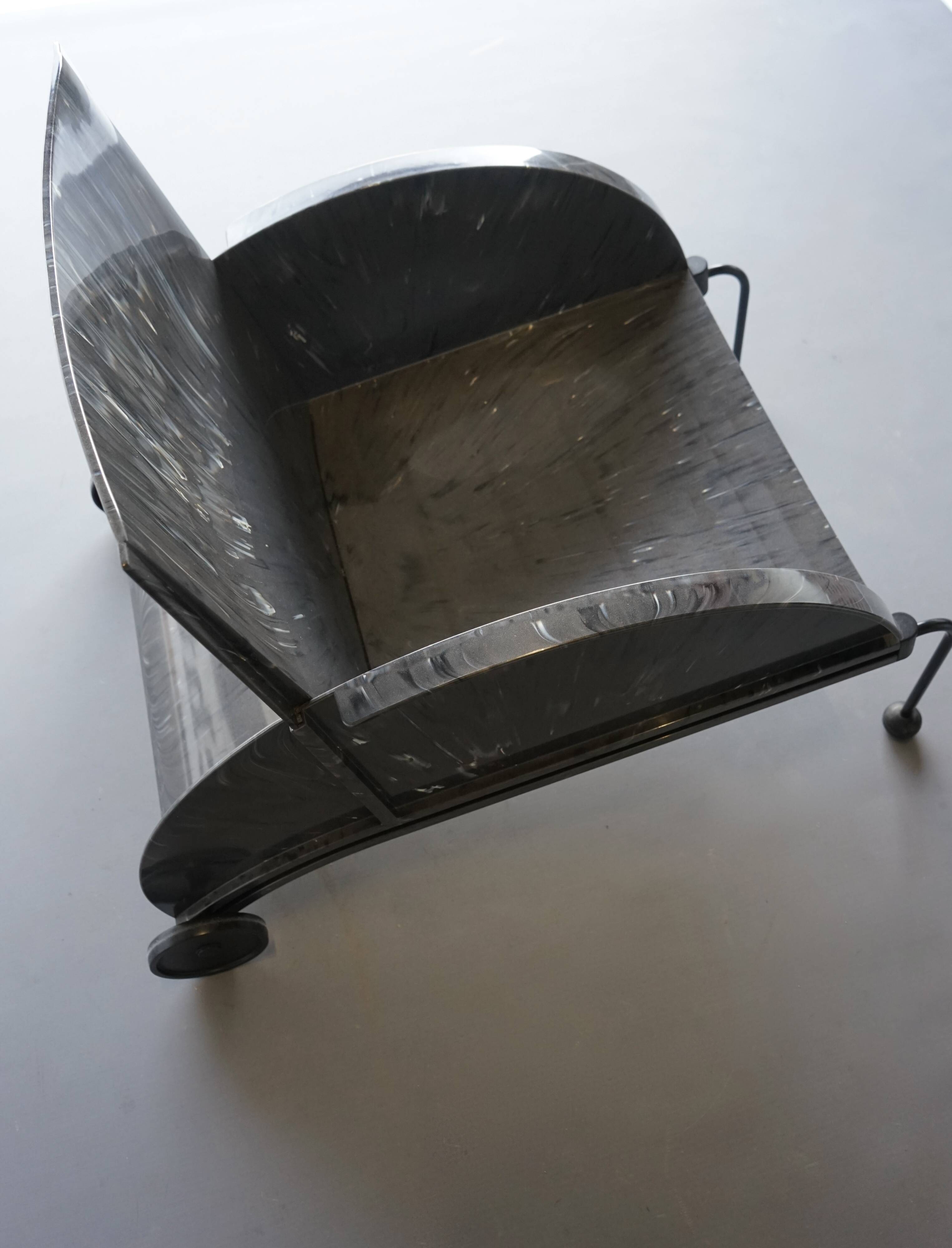 Lounge Chair model 4814 by Anna Castelli Ferrieri for Kartell, 1980s