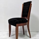 Set of six art deco chairs