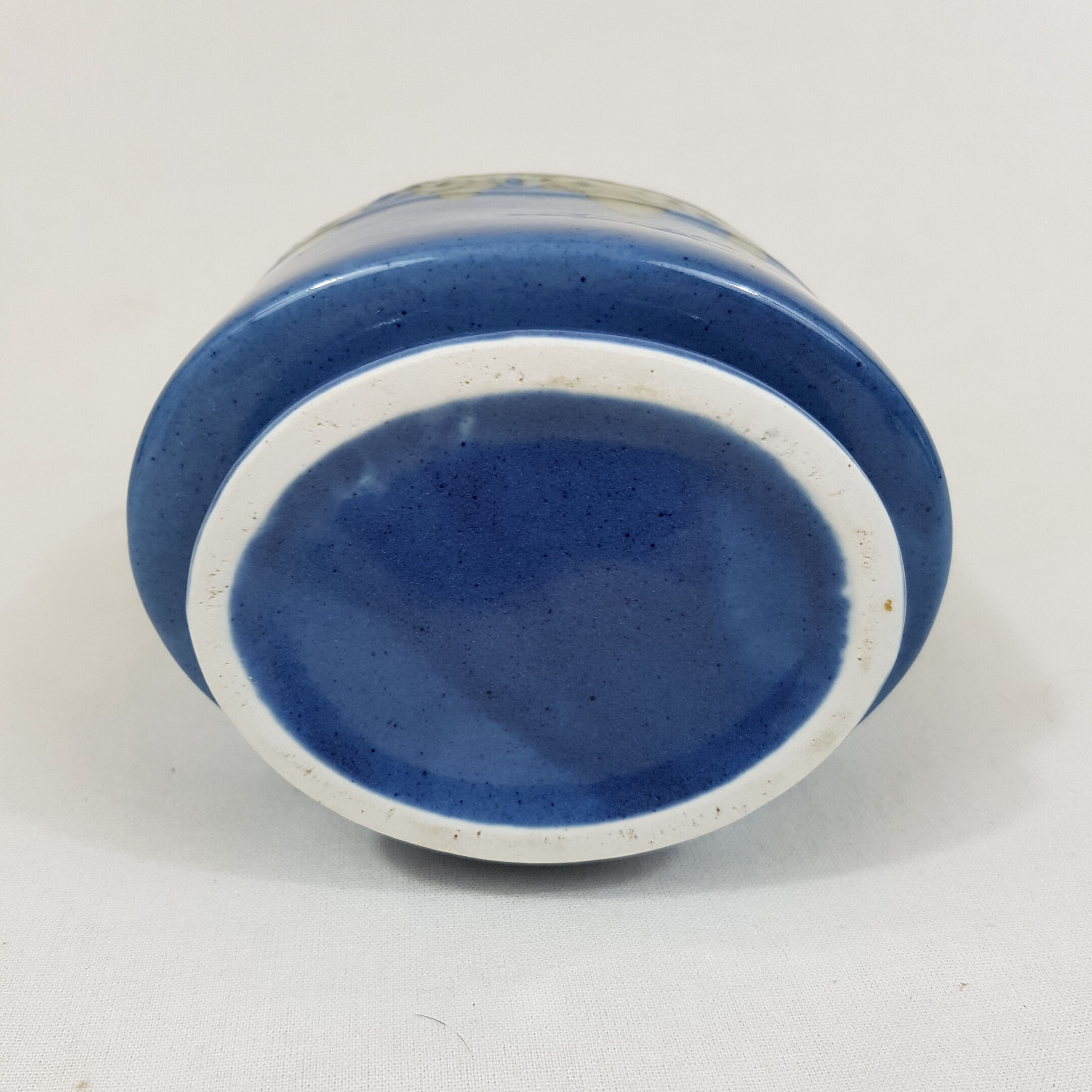 Vase à anse céramique bleue et verte