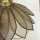 Flower walkman lamp in mother-of-pearl and brass