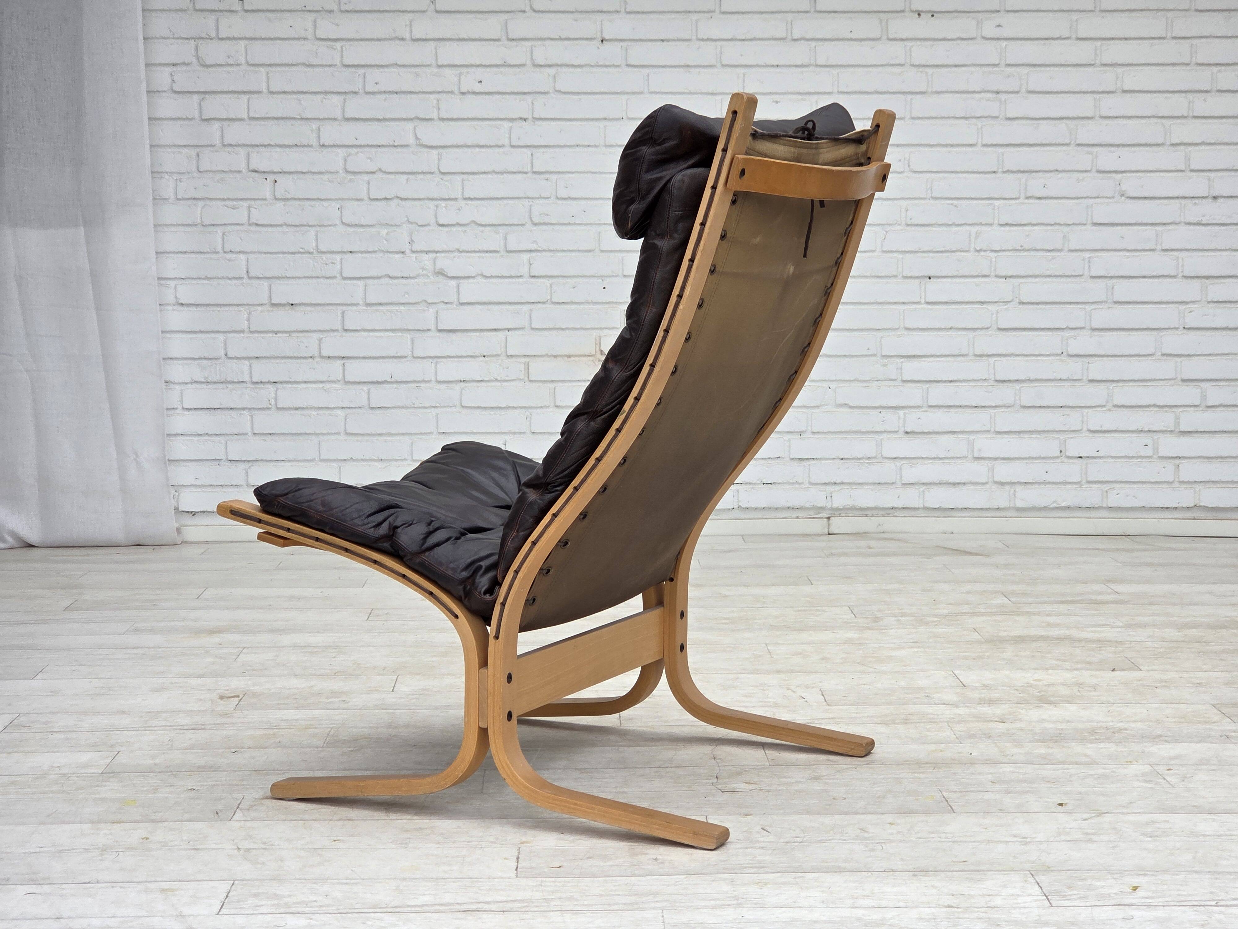 1970s, Norwegian design by Ingmar Relling, lounge chair model "Siesta".