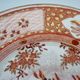 Old nineteenth century plate, Japan Kutani, signed, red and gold