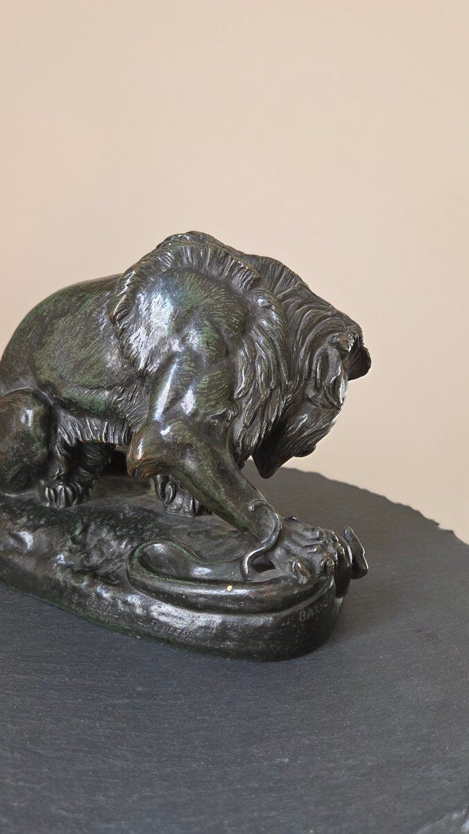 Bronze sculpture by Antonin-Louis BARYE (1796-1875)