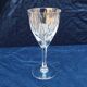 Six cut crystal wine glasses model Monaco vintage Saint Louis.