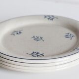 4 plates with earthenware desserts from St Amand