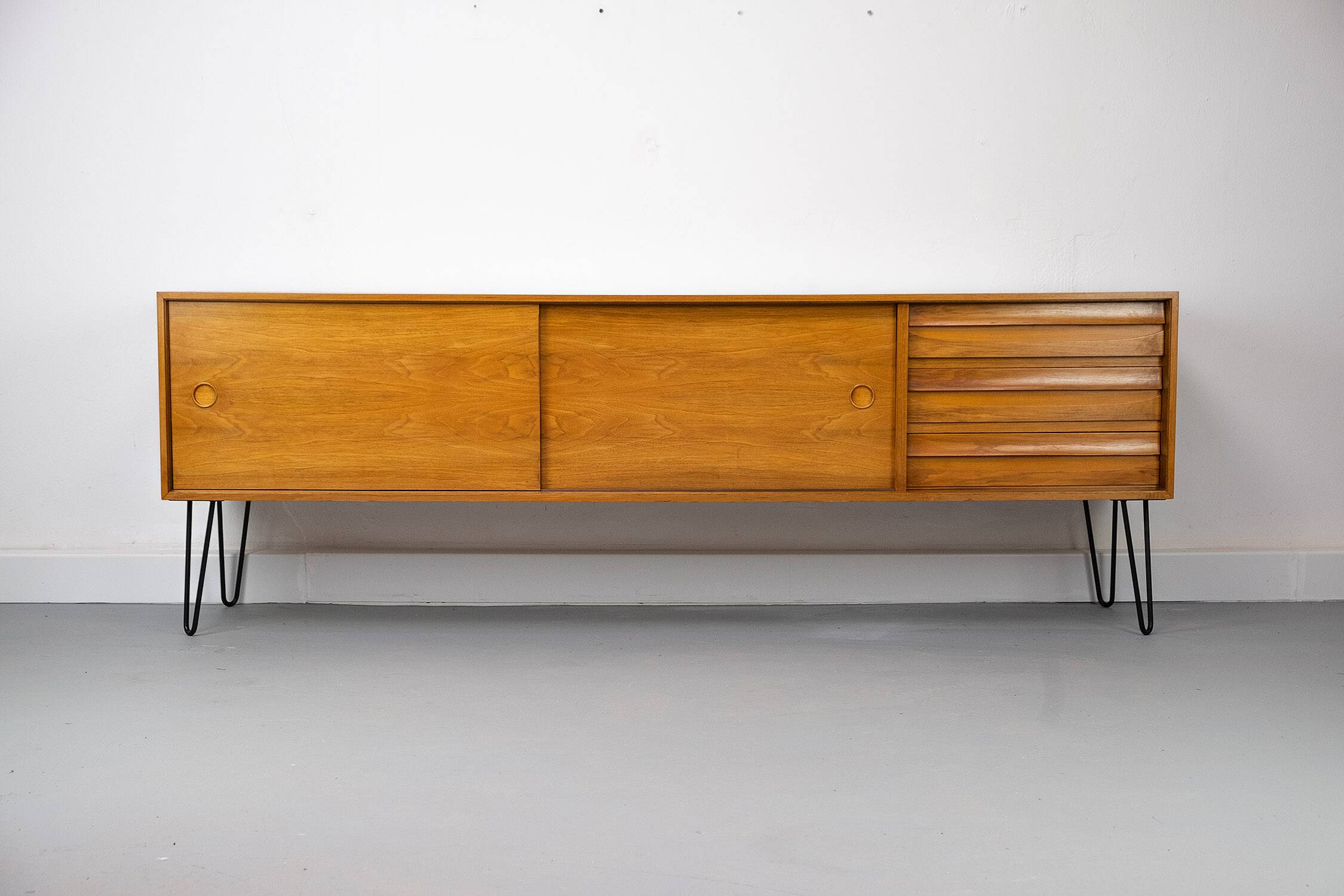 Large Vintage Walnut Sideboard by Franzmeyer, 1960s