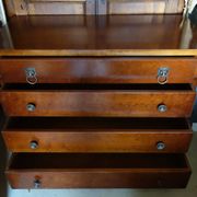 Vintage antique cherry wood Empire chest of drawers