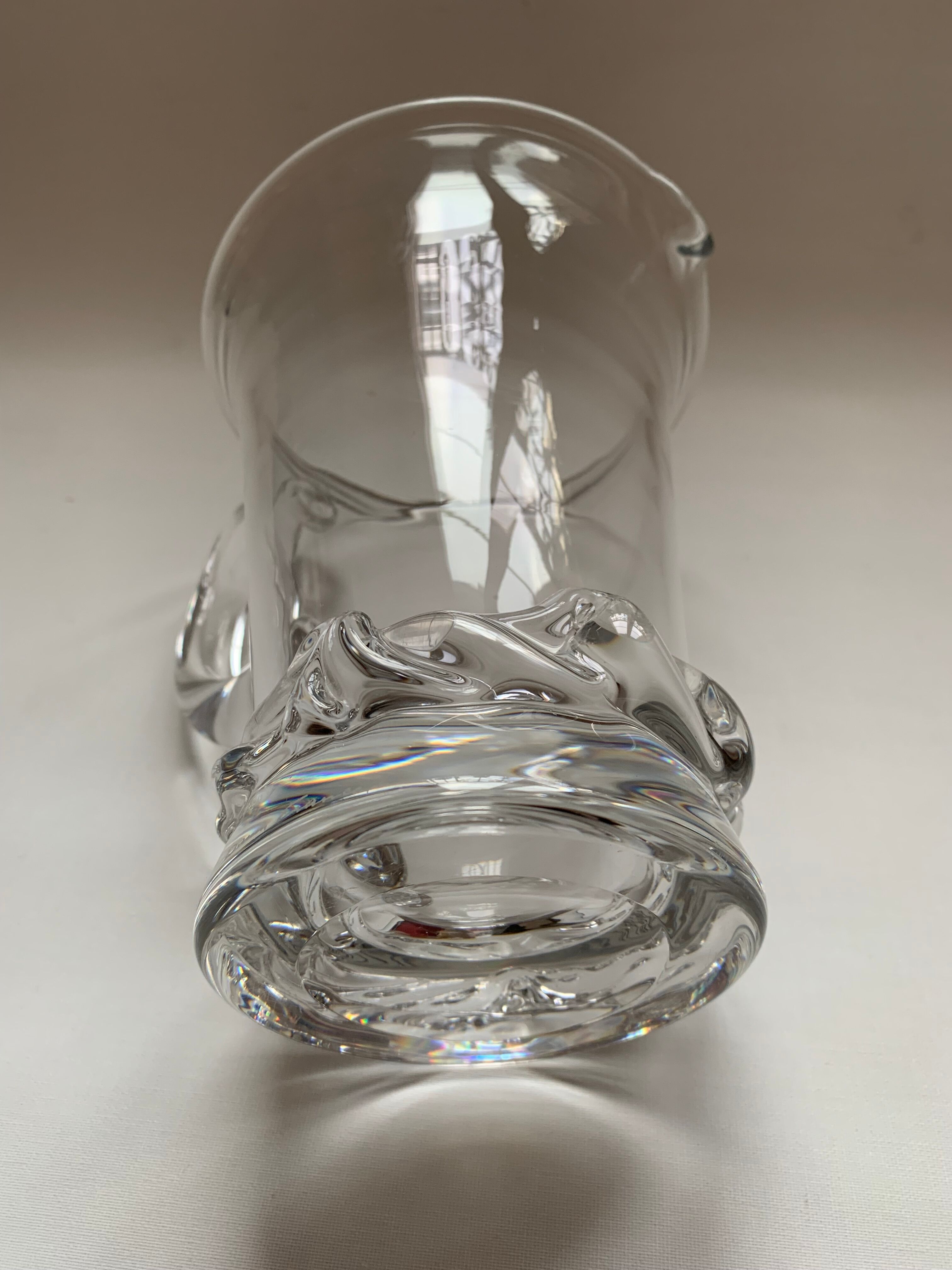 Pichet à eau en cristal de Daum, modèle Sorcy