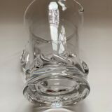 Daum crystal water pitcher, Sorcy model