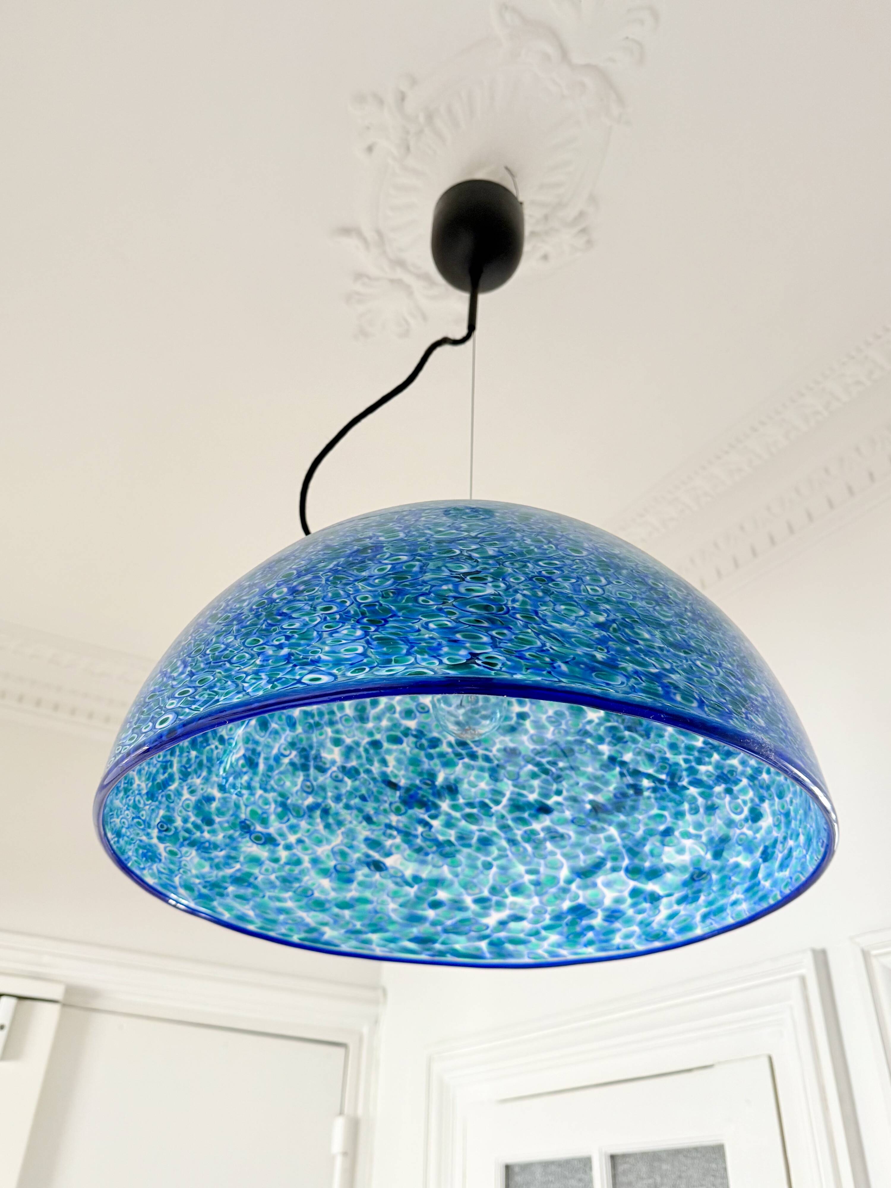 "Neverrino" suspension by Gae Aulenti, Vistosi edition.
