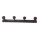 Art Deco 4-hook coat rack