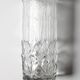 Mid-Century Textured Glass Vase: Fidenza Italian Leaf Pattern, 1970s