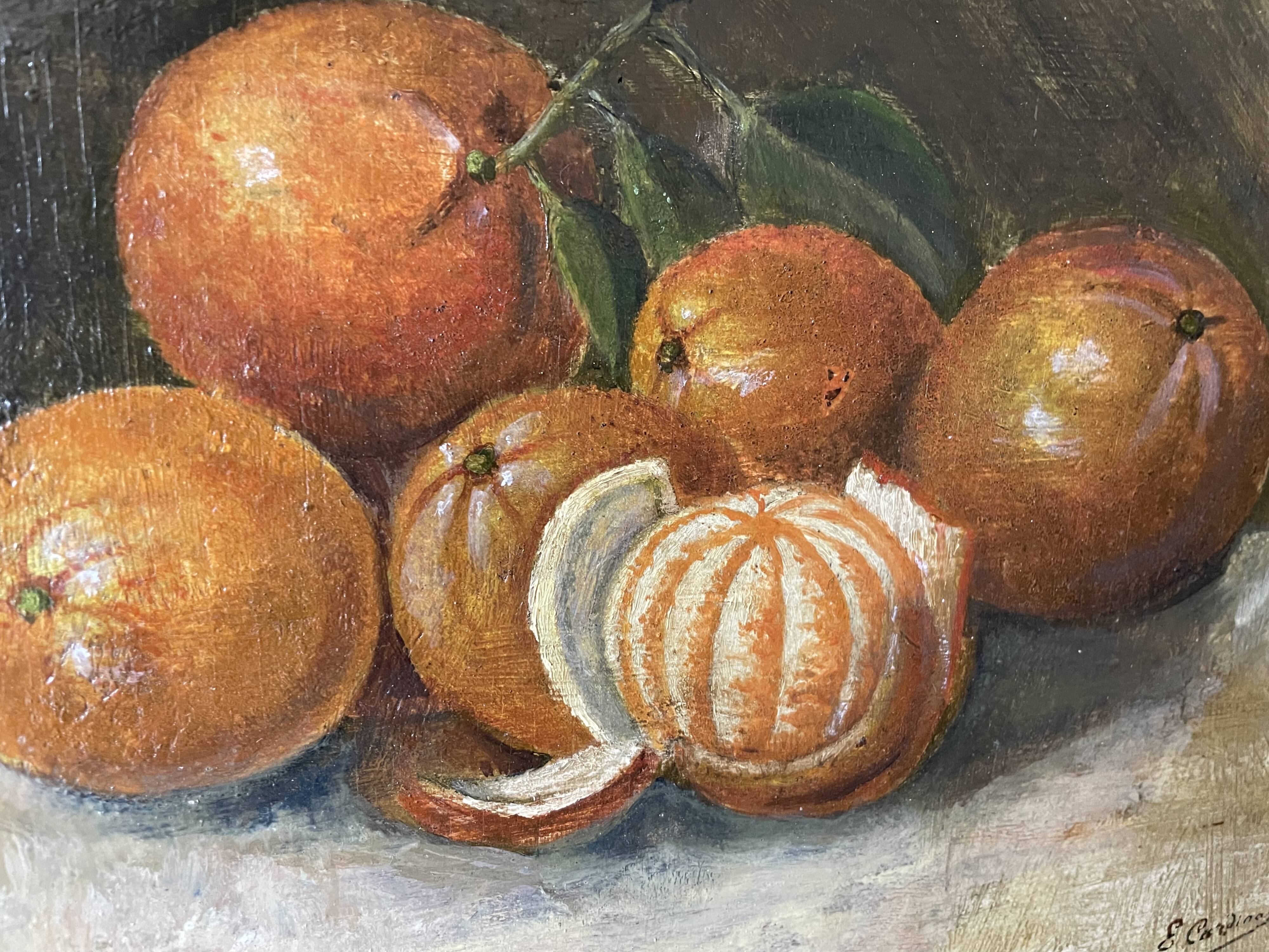 Still life with oranges