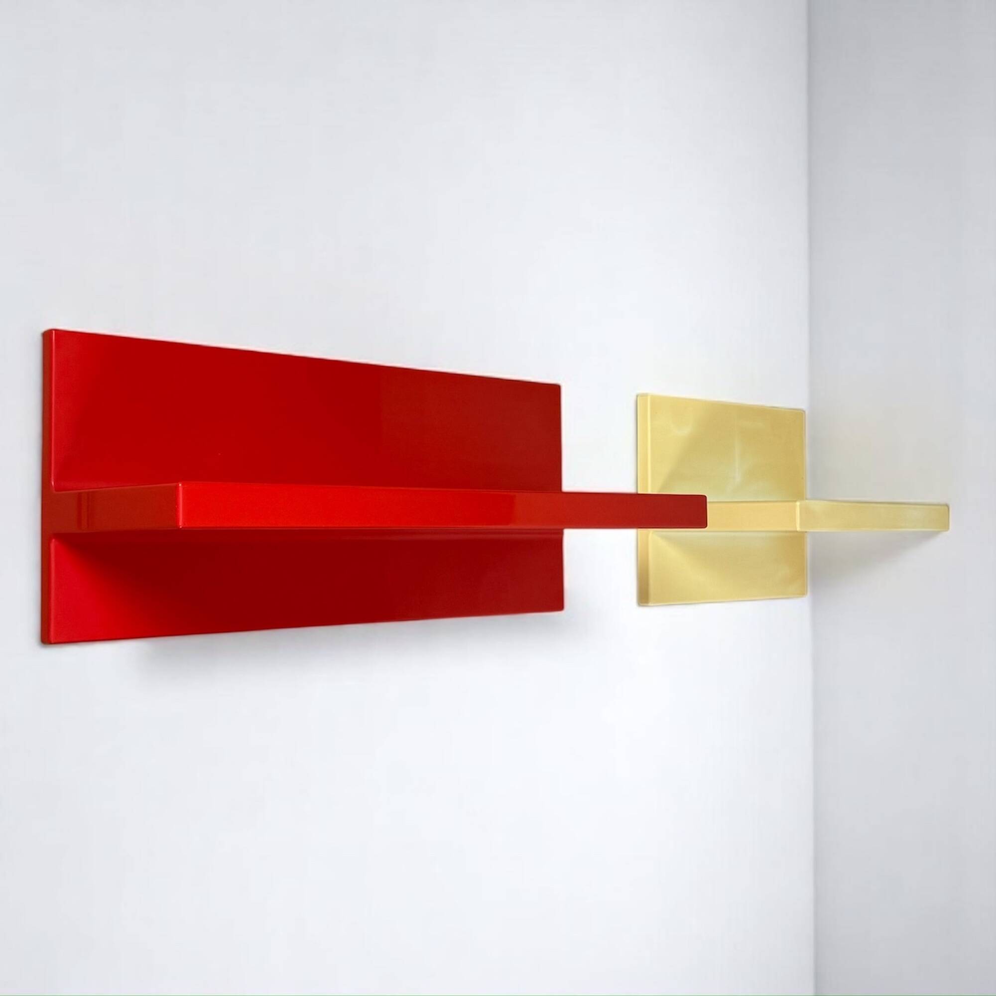 Pair of 1970s Kartell shelves by Marcello Siard