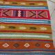 Multicolored Berber kilim rugs in pure wool