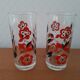 6 vintage water glasses