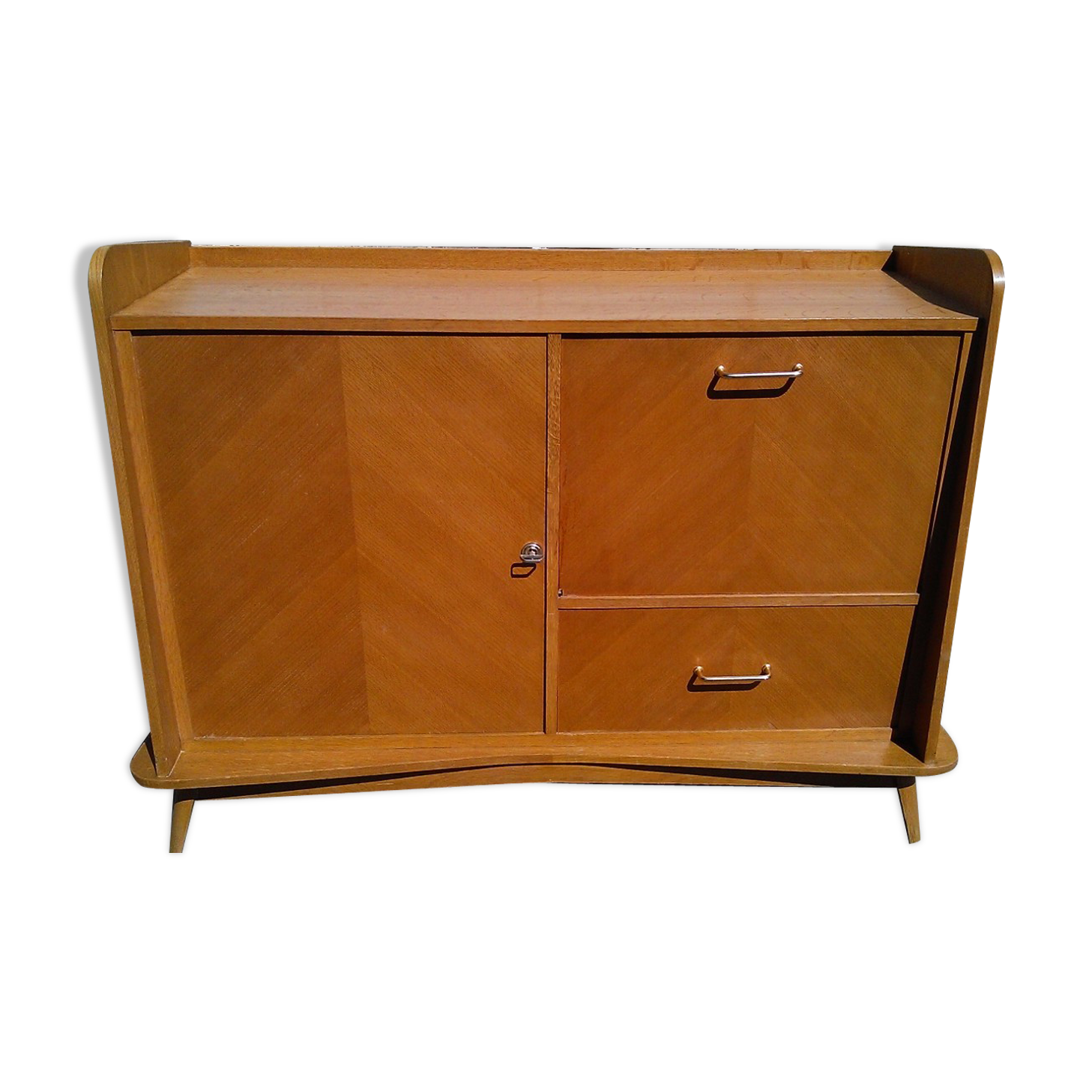 1950 blond oak buffet