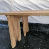Pair of wooden farm benches