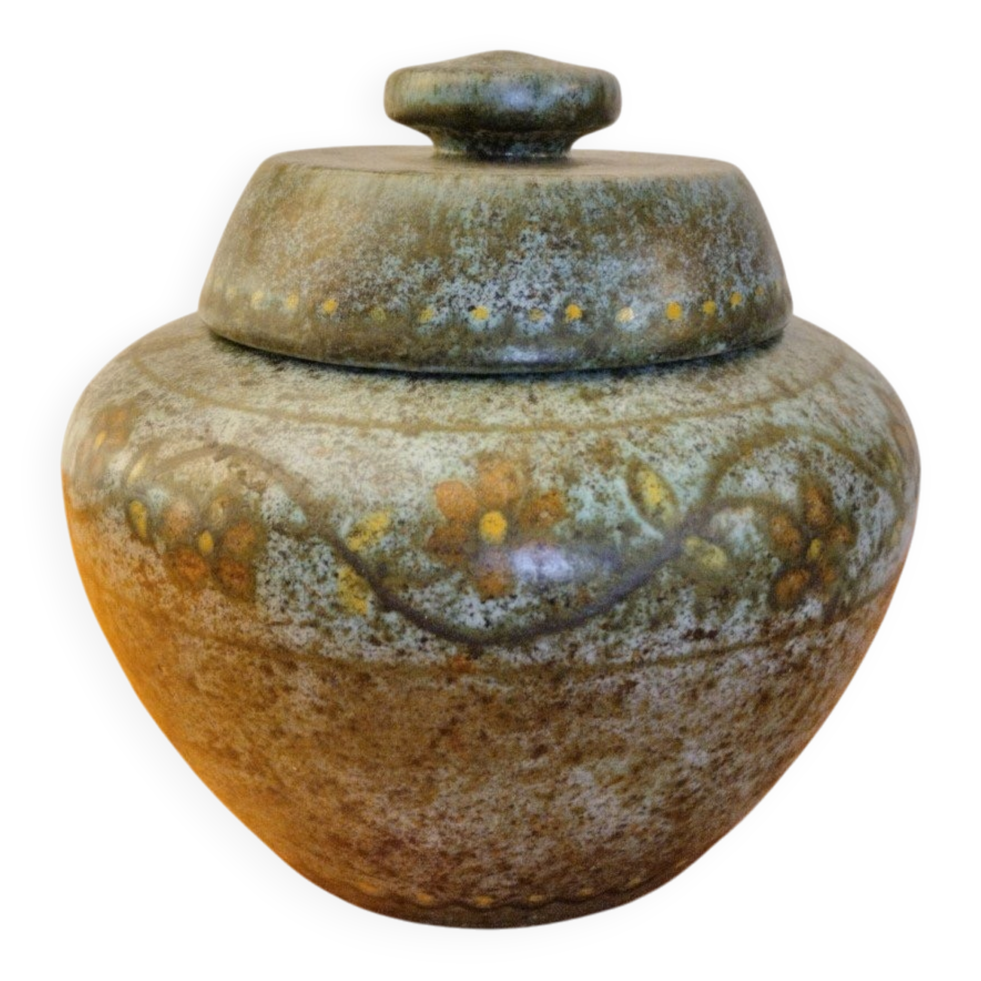 Pot-couvert - Céramique - La Grange Aux Potiers - V. 1950