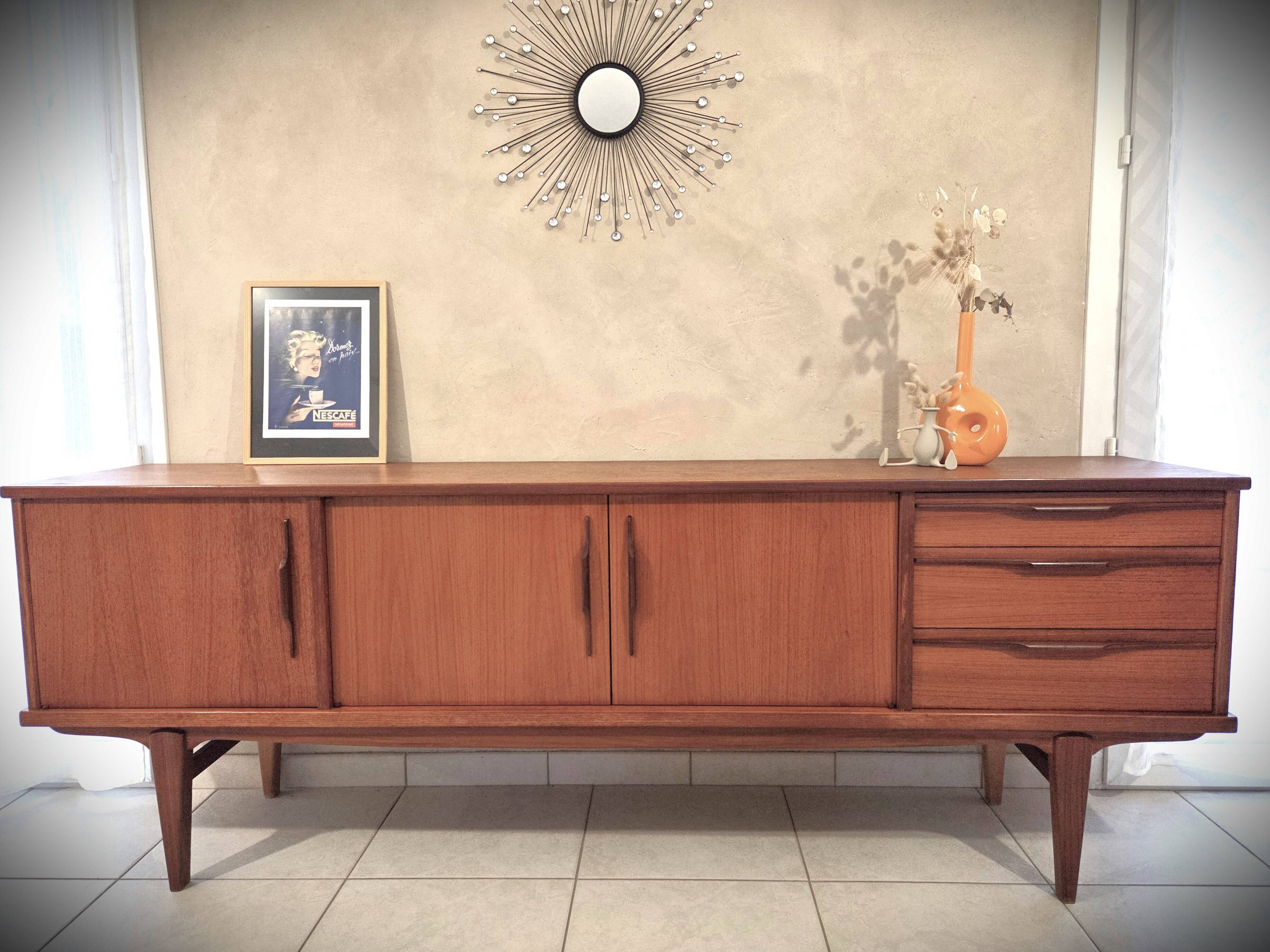 Scandinavian teak sideboard design