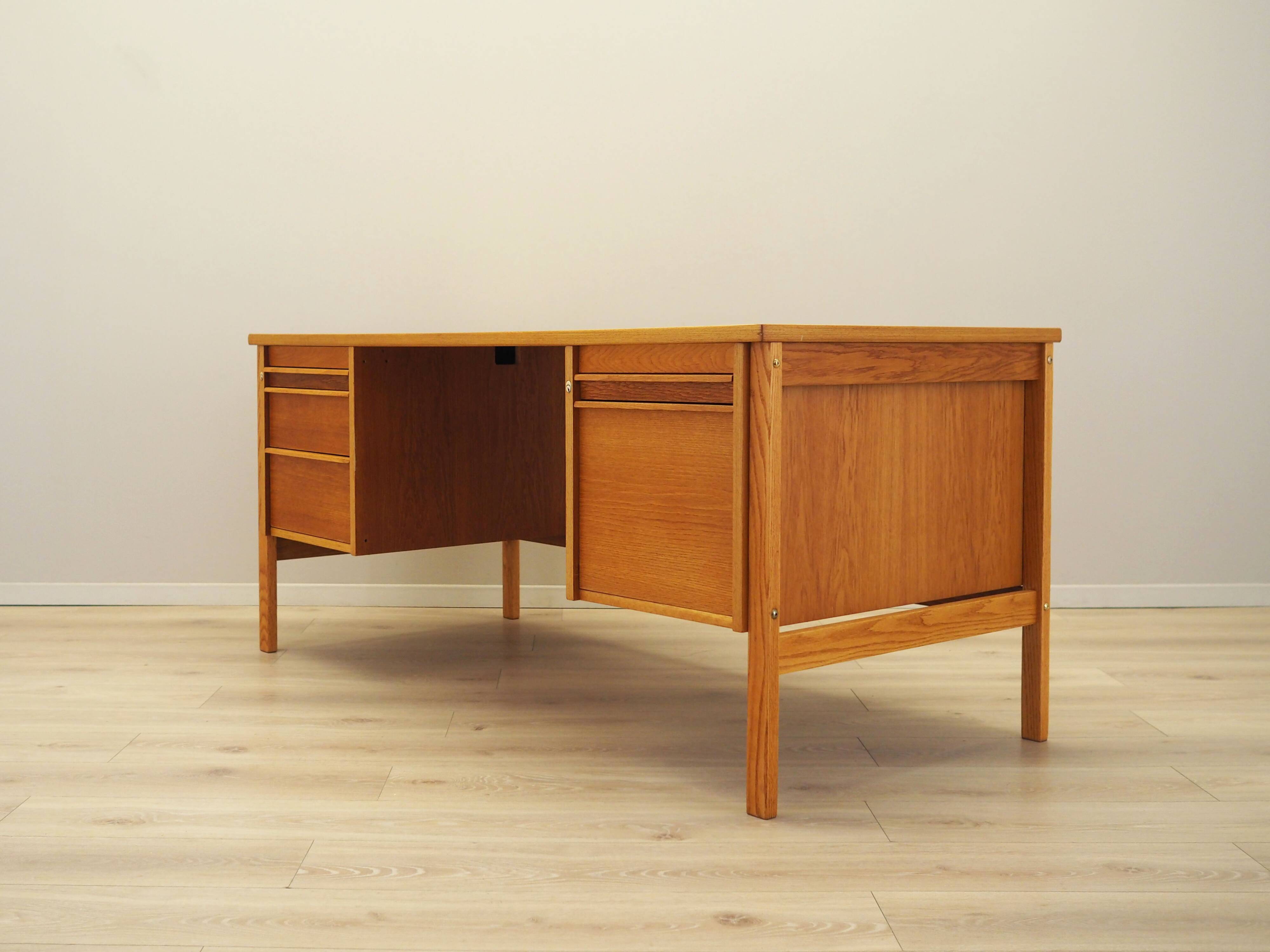 Ash desk, Norwegian design, 1970s, production: Norway