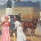Scène de ville école espagnole du XXEME siècle