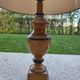 Pair of large Le Dauphin Verdennes lamps made of turned wood from the 1970s.