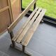 Old oak school bench