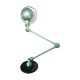 Old green metallic Jieldé lamp