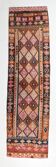 Brown & Pink Tribal Vintage Runner Rug, 83x294Cm