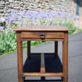 Wood farmhouse table, antique wood table, dining table, table with drawer, kitchen, countryside