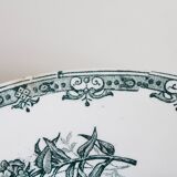 Antique flower plates DAISY St Amand x 2