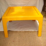 Circa 1970 orange resin coffee table