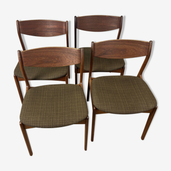 Set of 4 vintage Scandinavian teak dining room chairs by Farsø Stolefabrik, 1960s