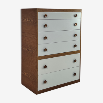 Dresser chiffonnier 6 drawers wenge and satin lacquer