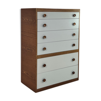 Dresser chiffonnier 6 drawers wenge and satin lacquer