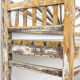 Wooden bench “Sunrise” patina