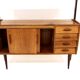 Scandinavian teak bookcase chest of drawers, Sweden, 1960