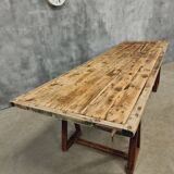 Antique trestle table XXL garden table 89 x 308 cm