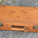 Leather suitcase