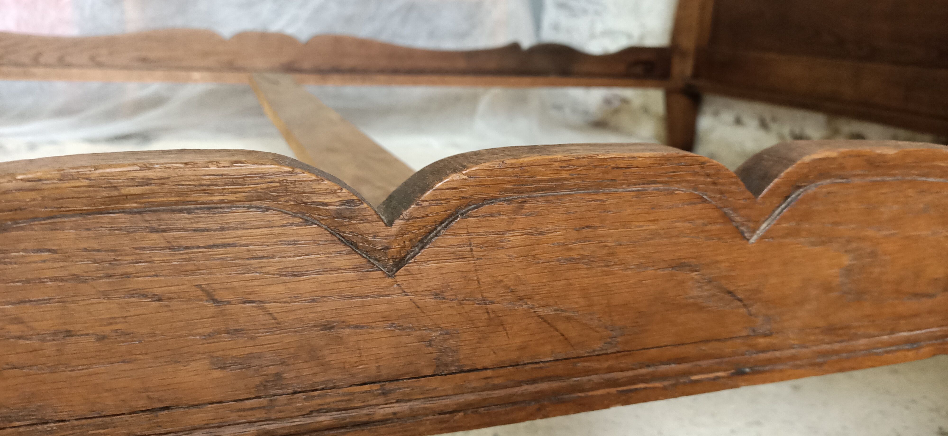 Old vintage braces bed