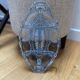 Dish servant aperitif blue glass art deco