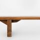 Rustic Low Bench in Wood, France, 1850s