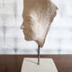 Head on plaster base